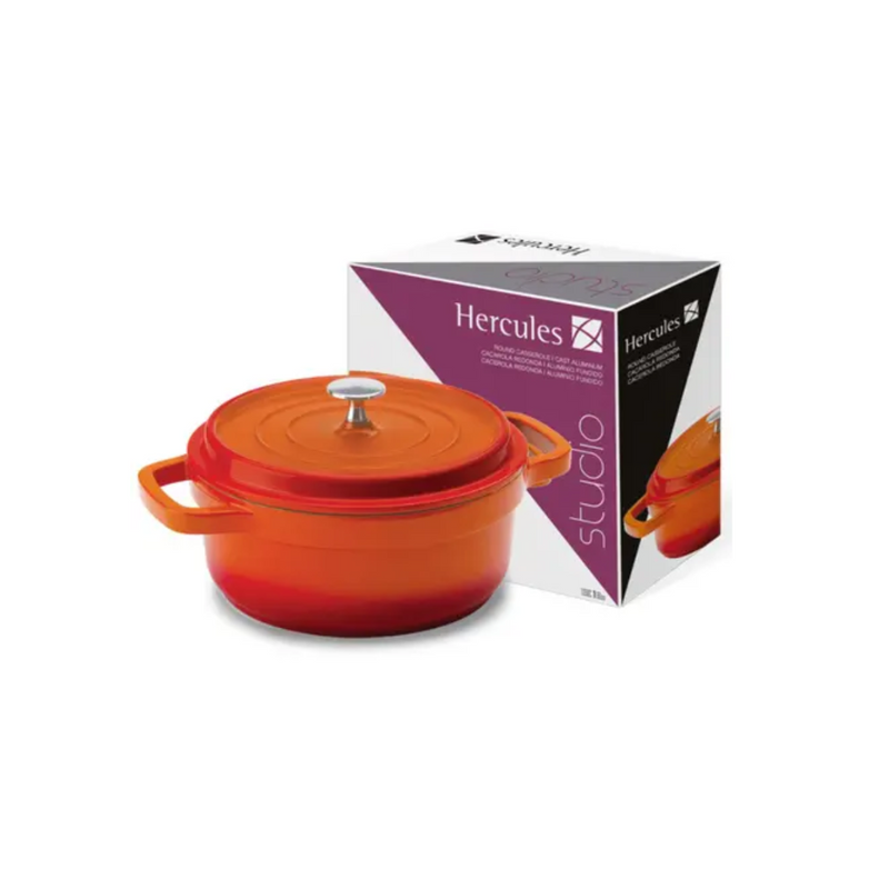 Caçarola Studio Hercules 25,4cm Antiaderente Cerâmico Laranja PA9000-24L