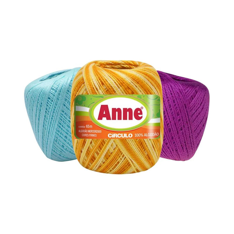 Linha Anne Crochê e Tricô 65 Circulo 65 metros