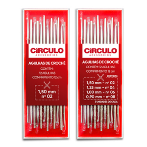 Kit Agulha de Crochê Círculo - 12 Unidades